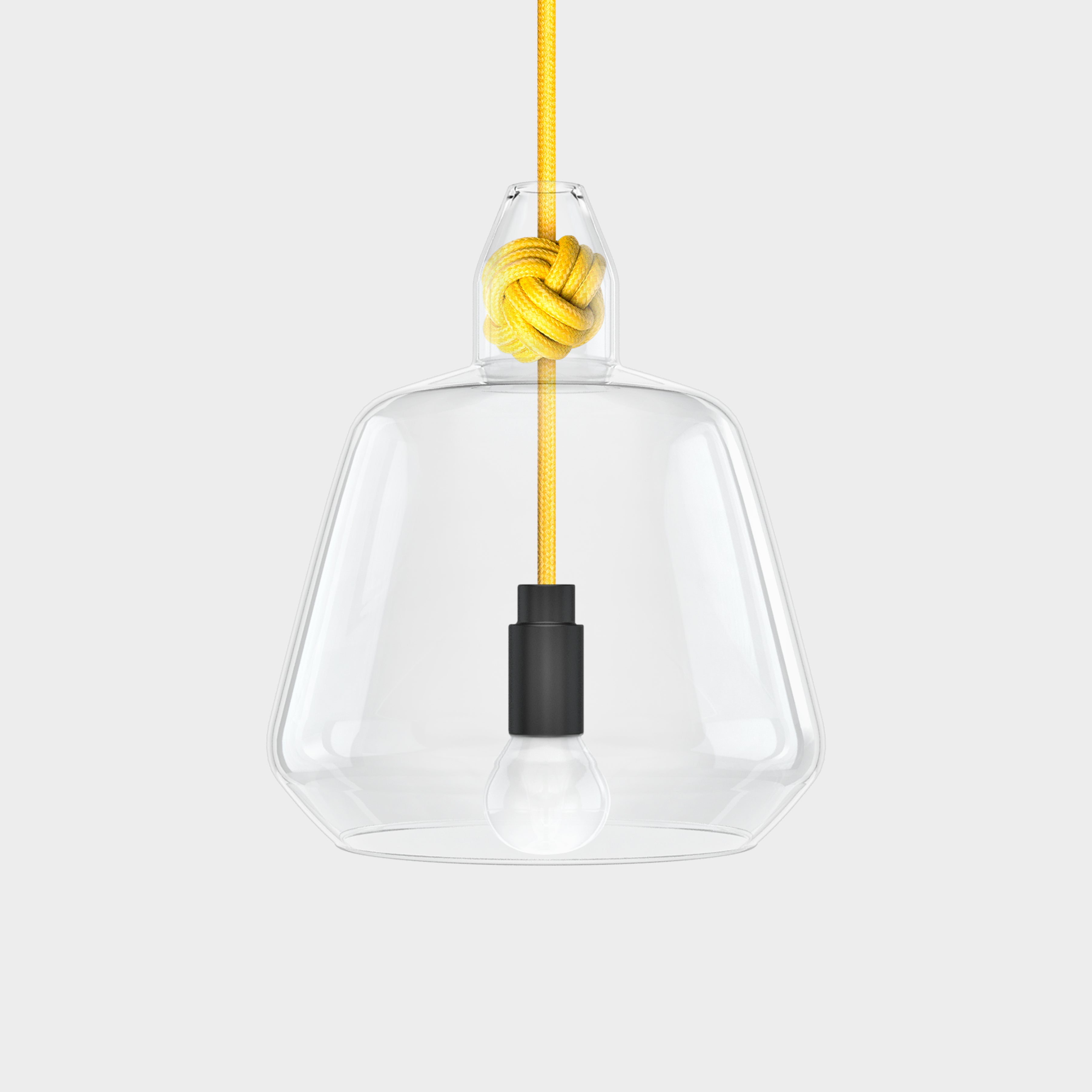 Large Yellow Knot Lamp