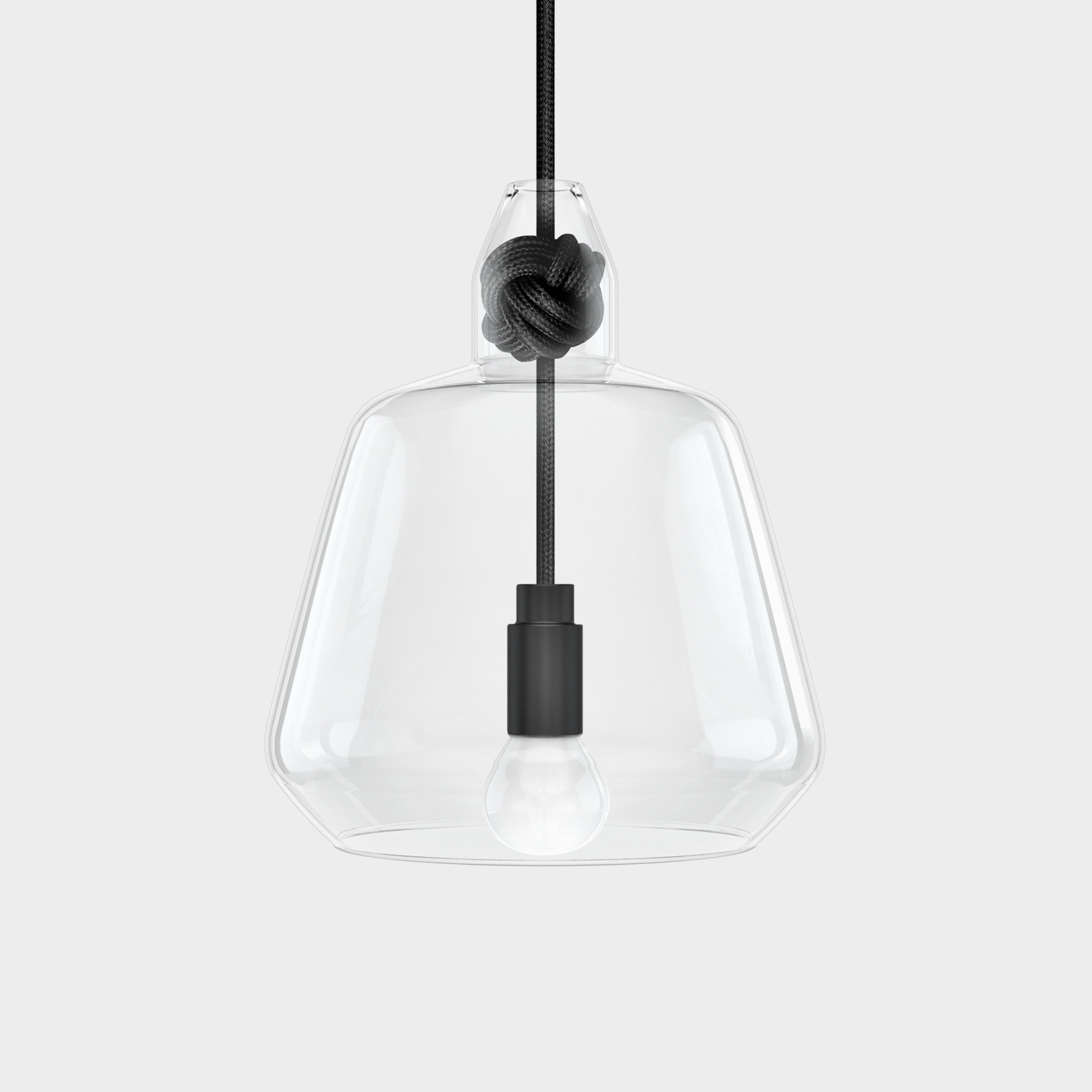Large Black Knot Lamp