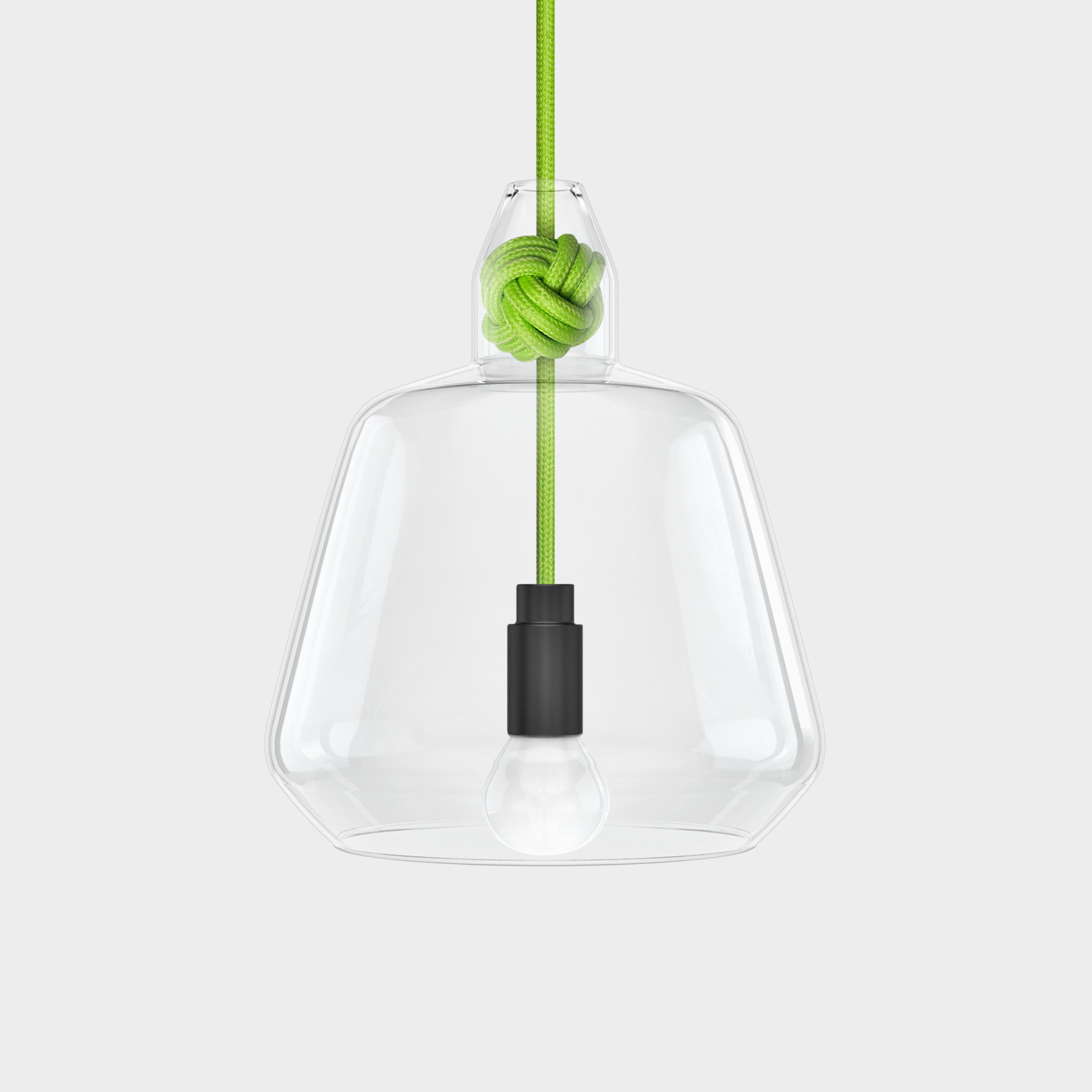 Large Green Knot Lamp