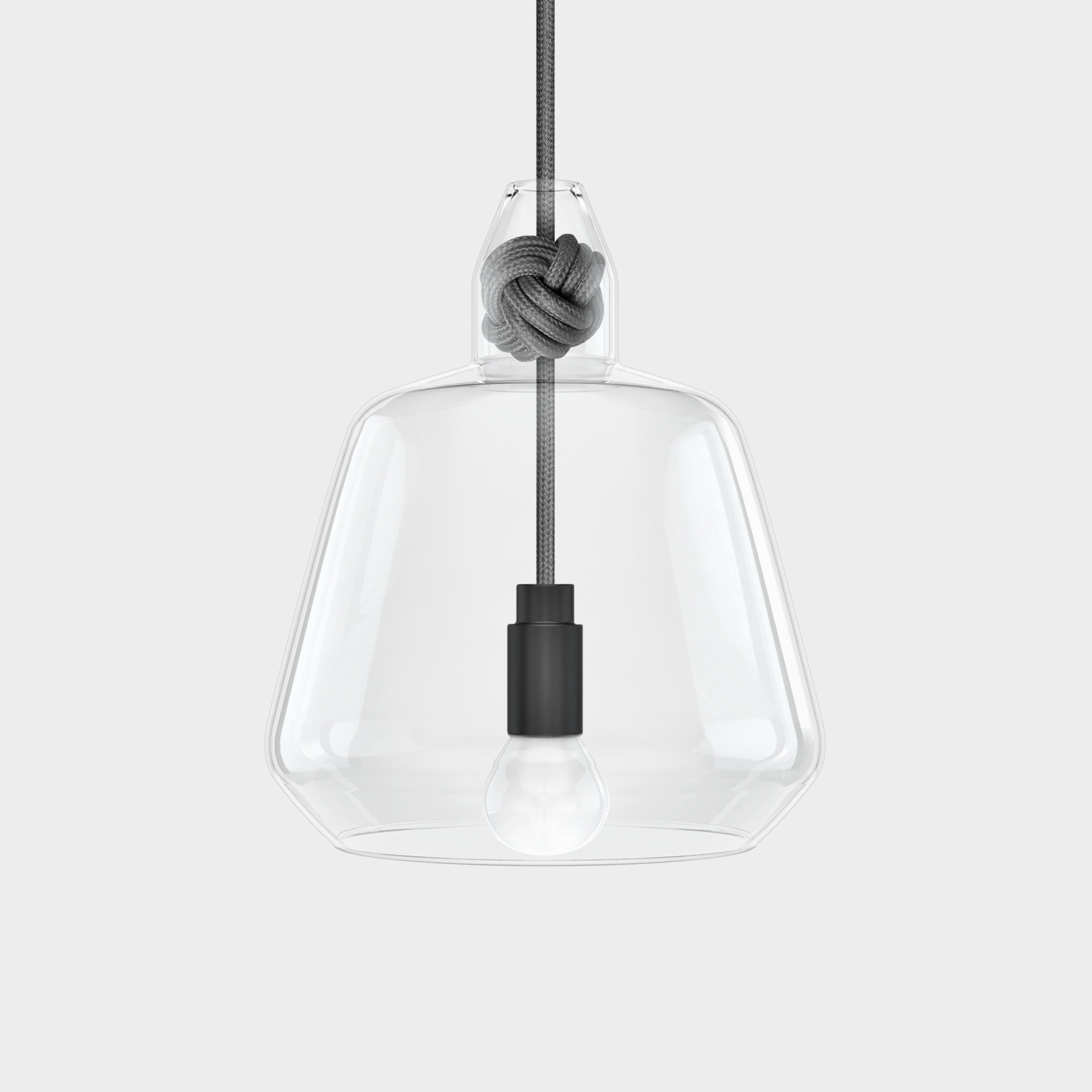 Large Grey Knot Lamp
