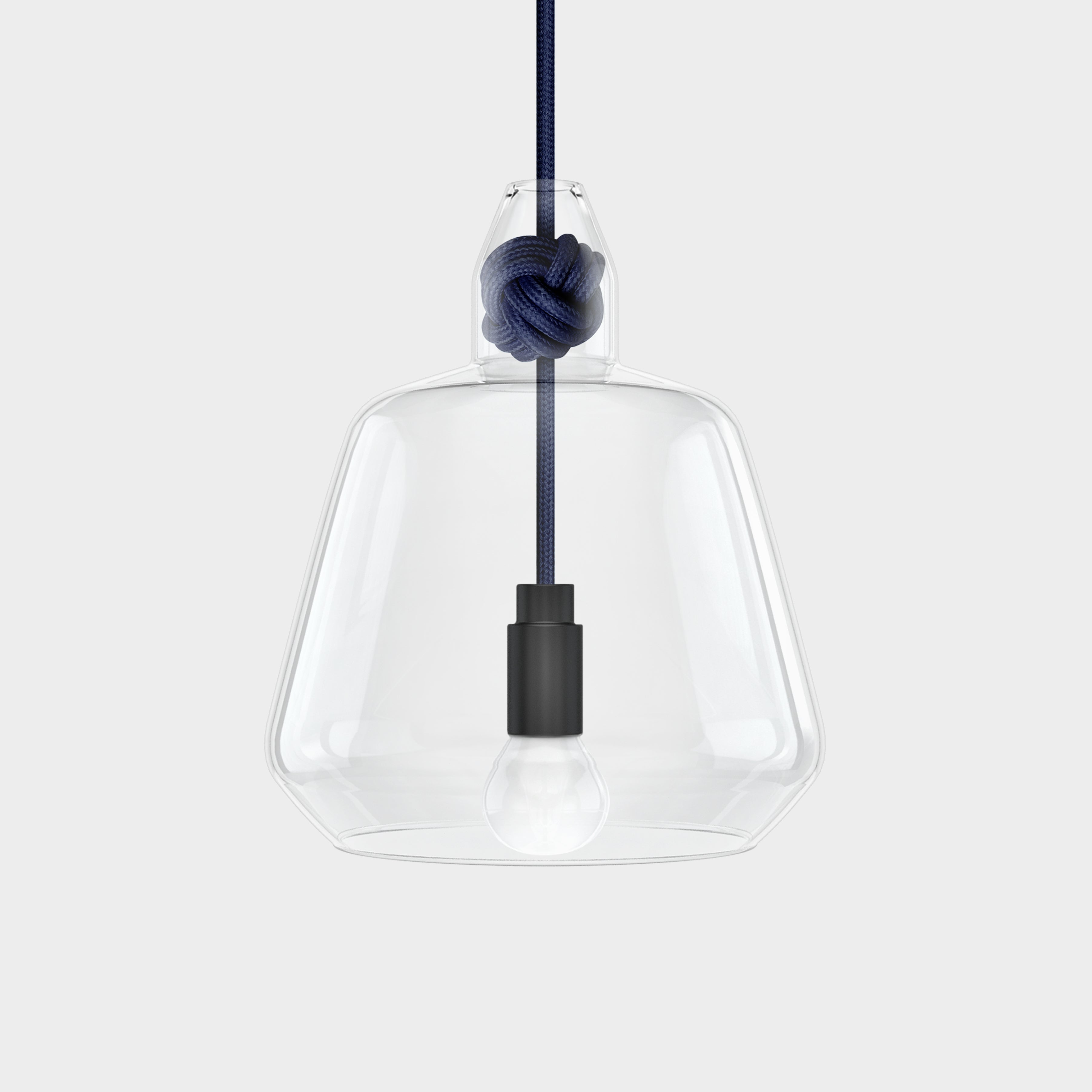 Large Navy Knot Lamp