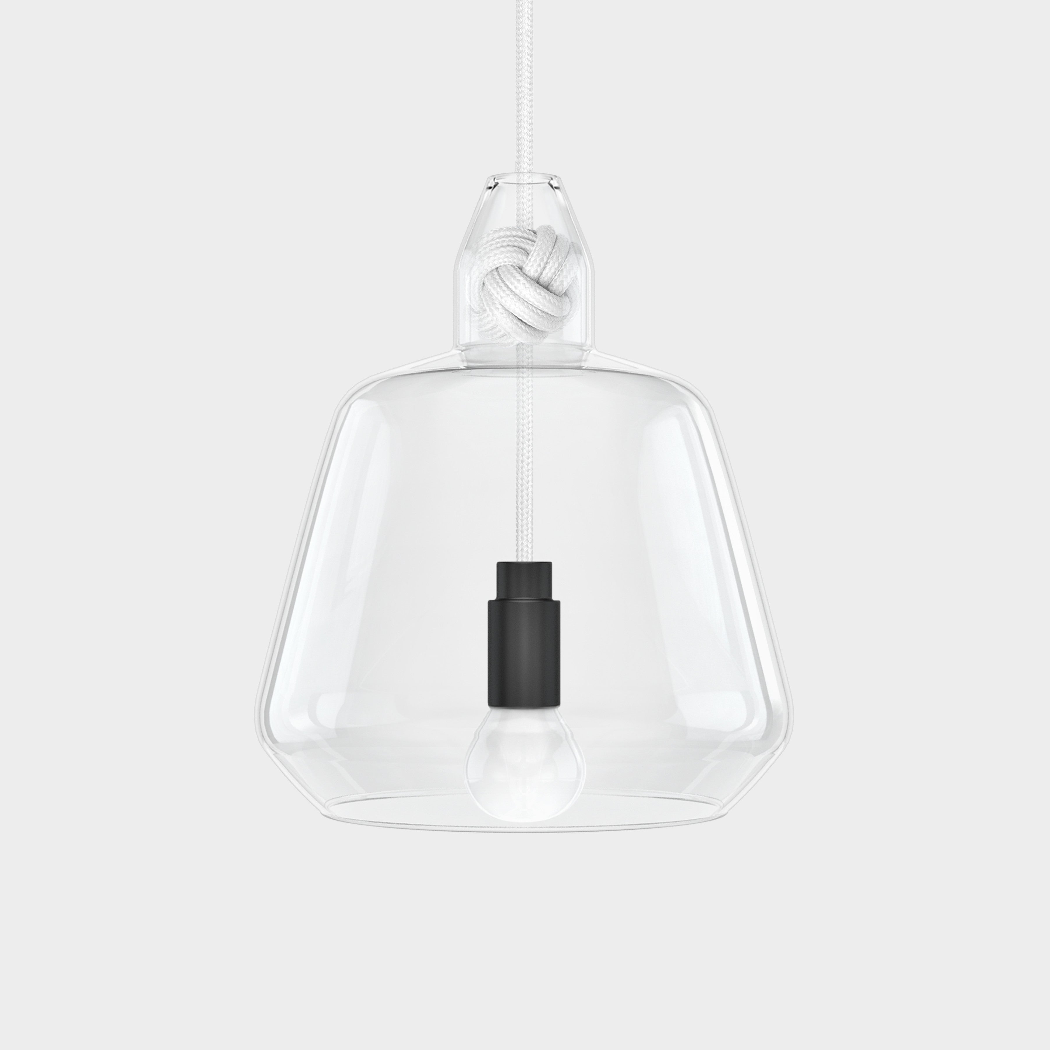 Large White Knot Lamp