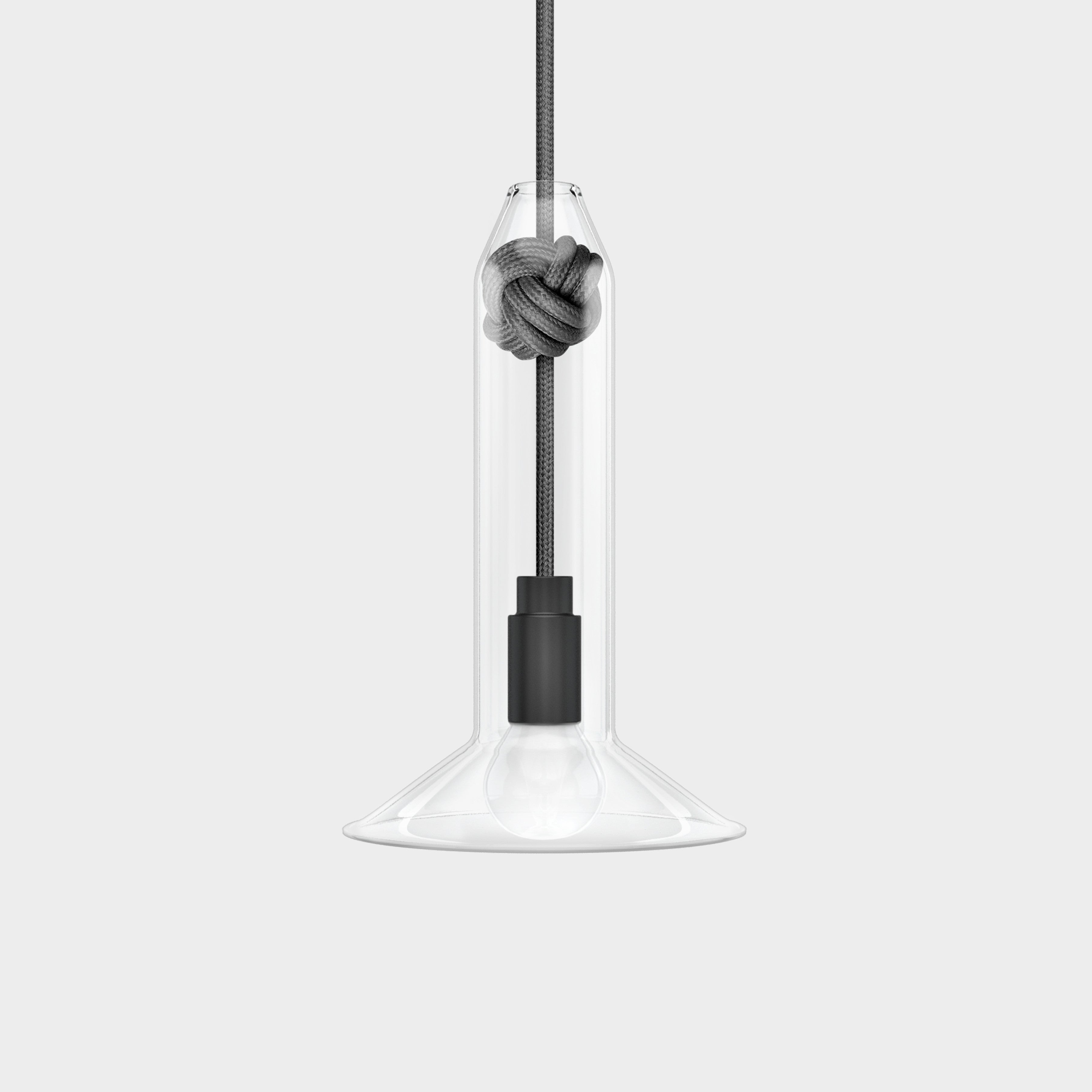 Small Grey Knot Lamp