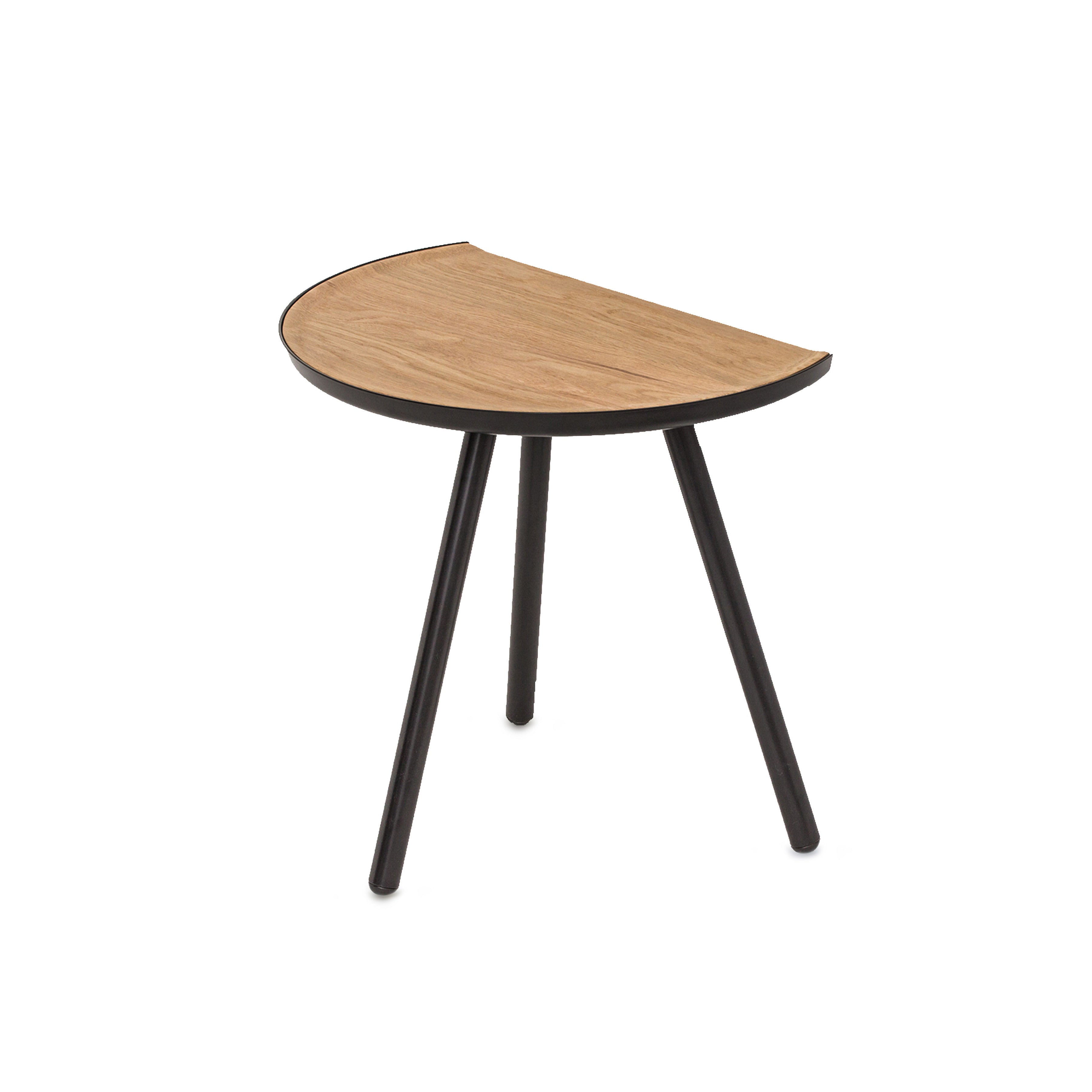 Black and Oak Eclipse Table