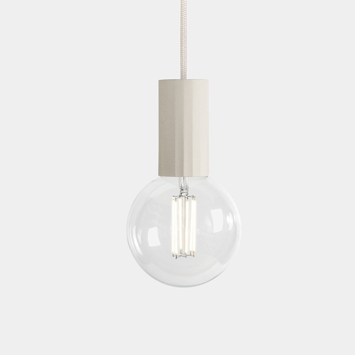 Natural Case Pendant Clear Bulb